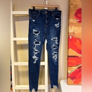 American Eagle Super Hi-Rise Jeggings NE(X)T LEVEL STRETCH, Size 14 Regular